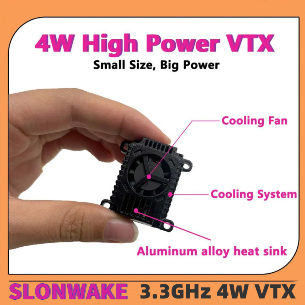 SLONWAKE FPV 3.3G 16CH 4000mW  - Fpv Drone Transmitter ulasan dan harga