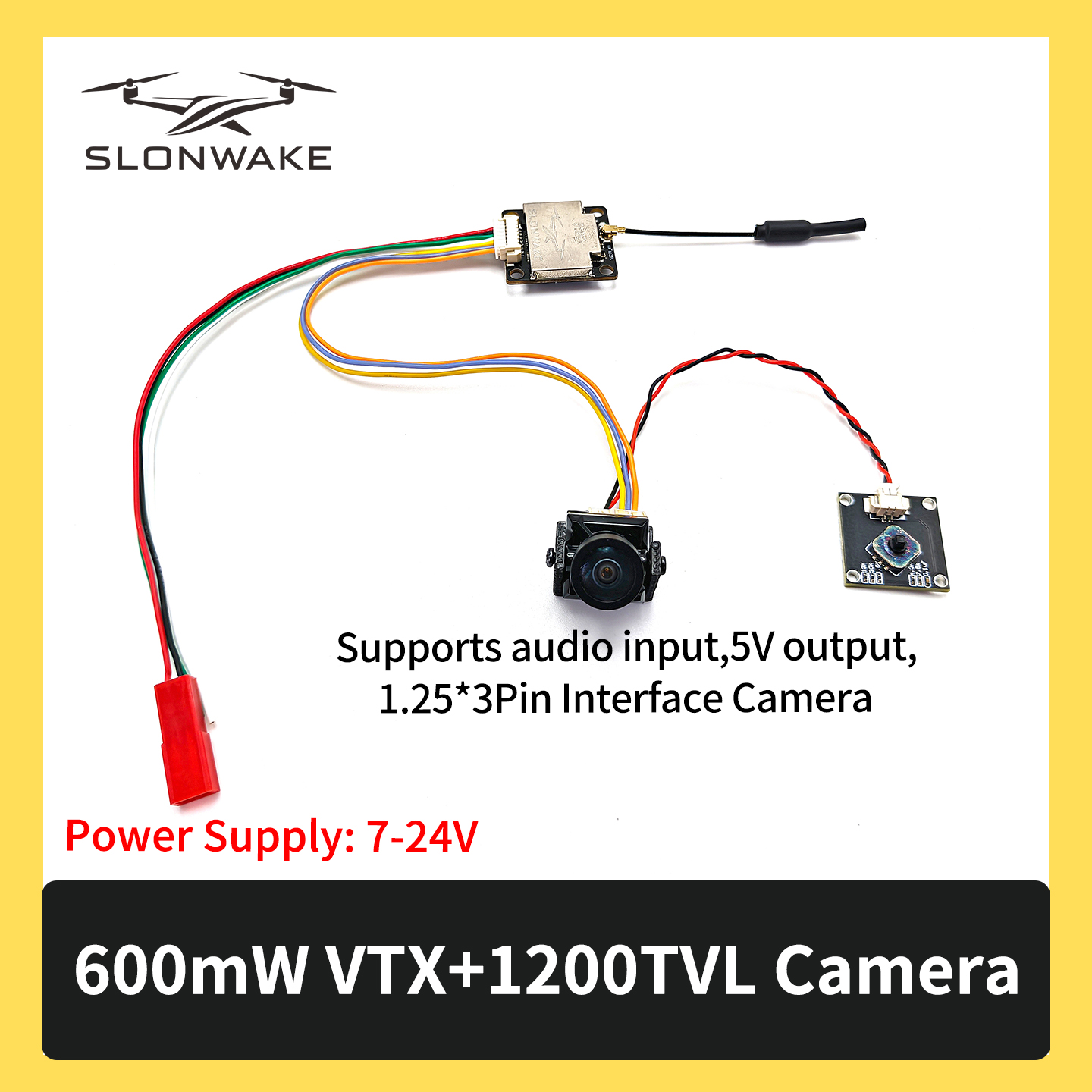 SLONWAKE 5.8G 600mW 7-24V FPV  - Fpv Drone Transmitter ulasan dan harga