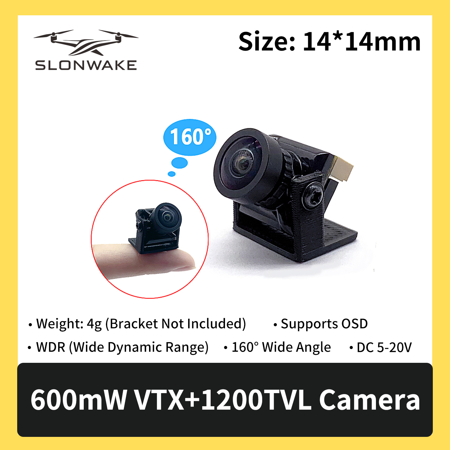 SLONWAKE 5.8G 600mW 7-24V FPV  - Fpv Drone Transmitter ulasan dan harga