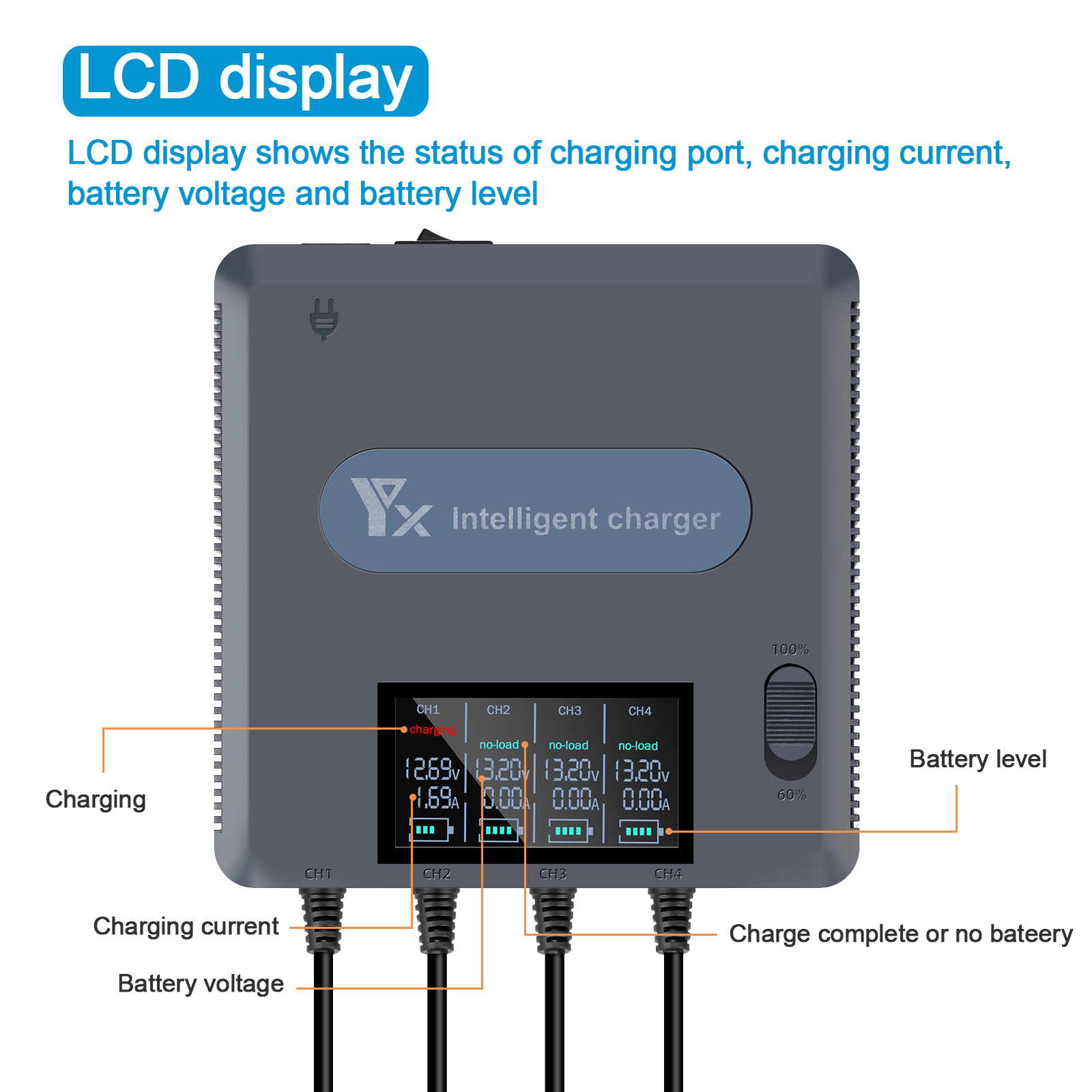 6 in 1 Digital display Battery - Fpv Drone Charger ulasan dan harga