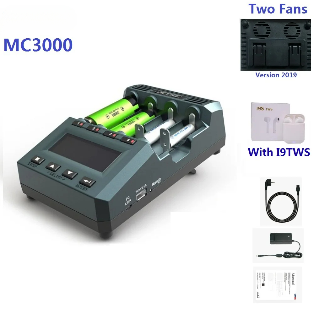 MC3000  Smart 4 Slots LCD Disp - Fpv Drone Charger ulasan dan harga