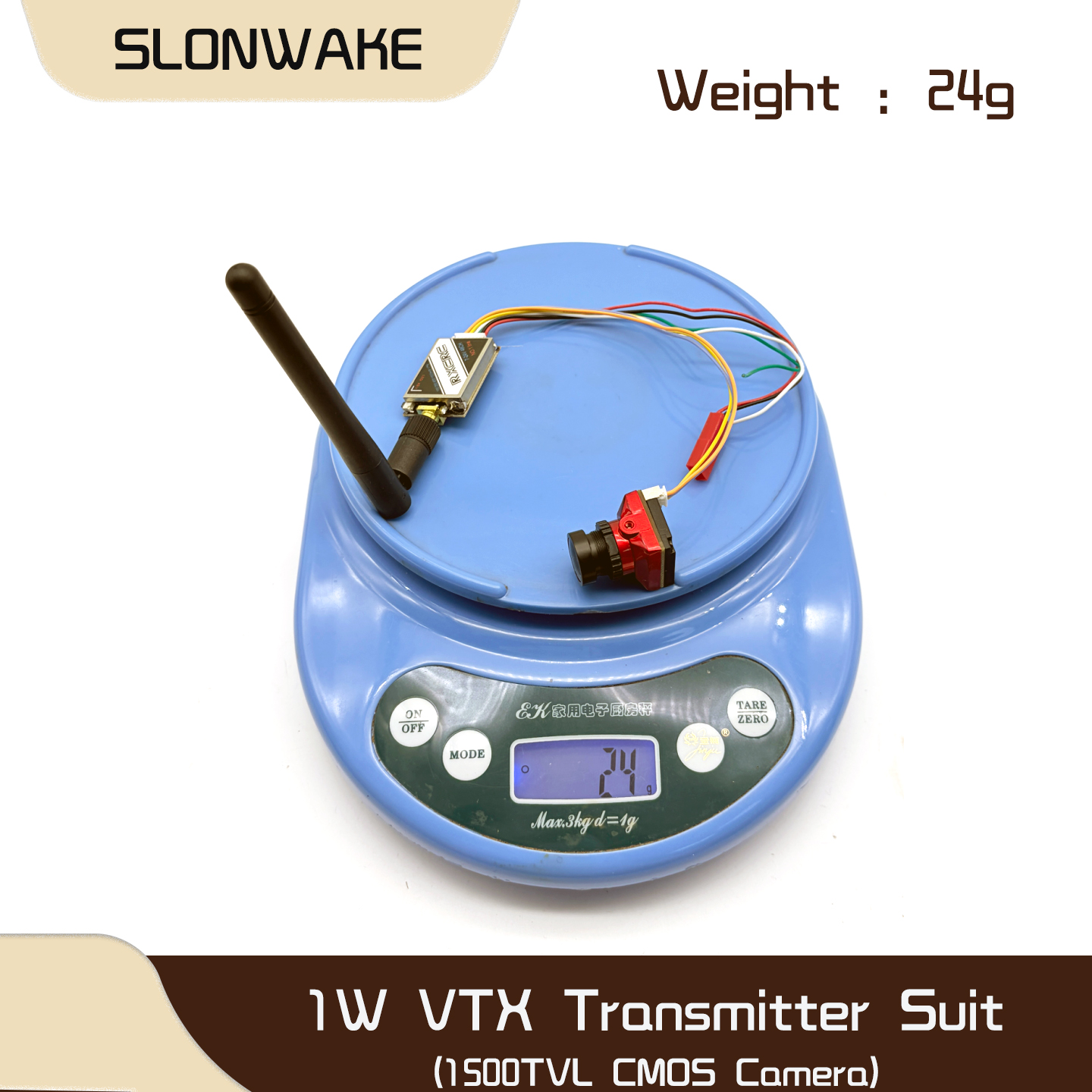 SLONWAKE  5.8G 48CH 1W VTX 100 - Fpv Drone Frame ulasan dan harga