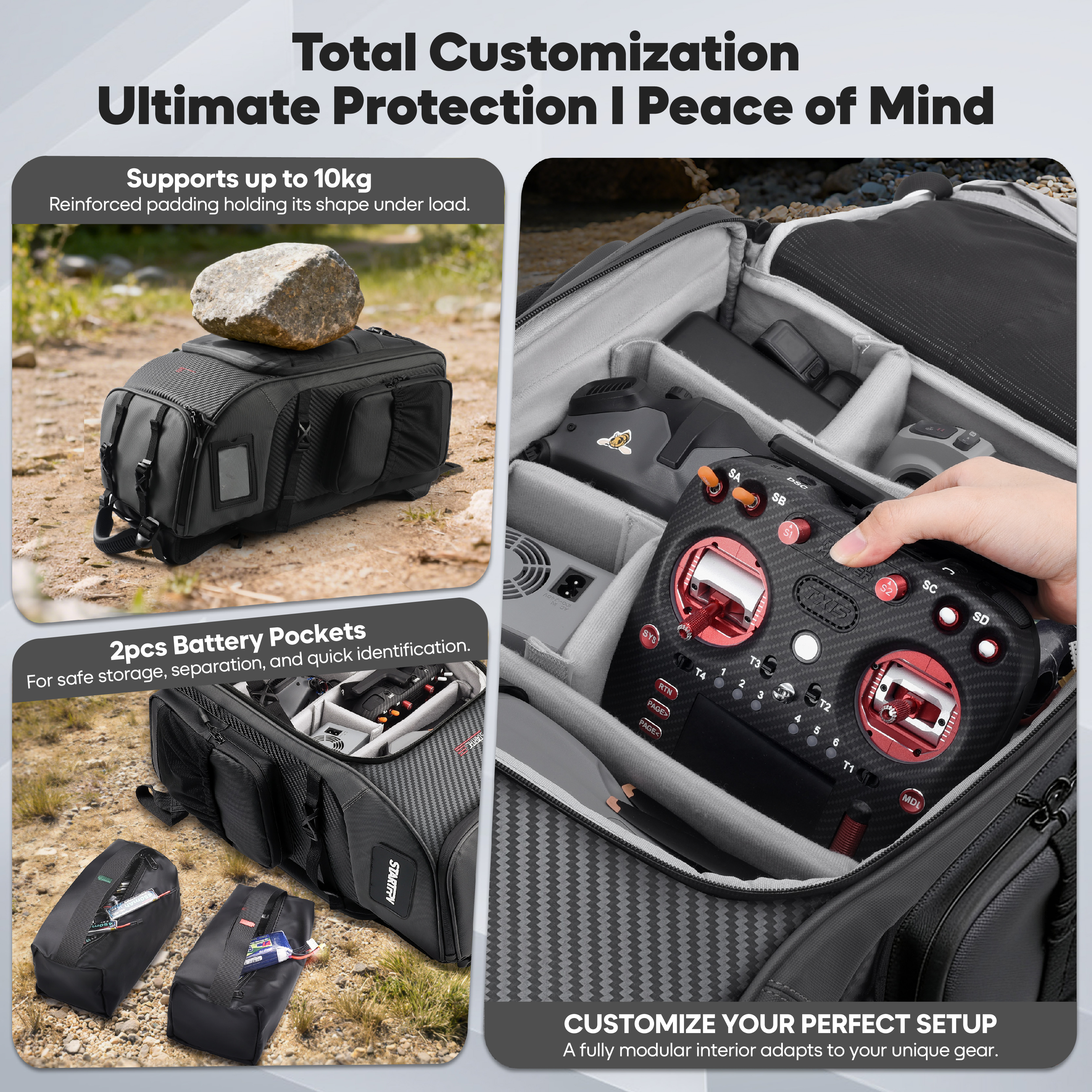 FPV Drone Backpack 40L Profess - Fpv Drone Bag ulasan dan harga