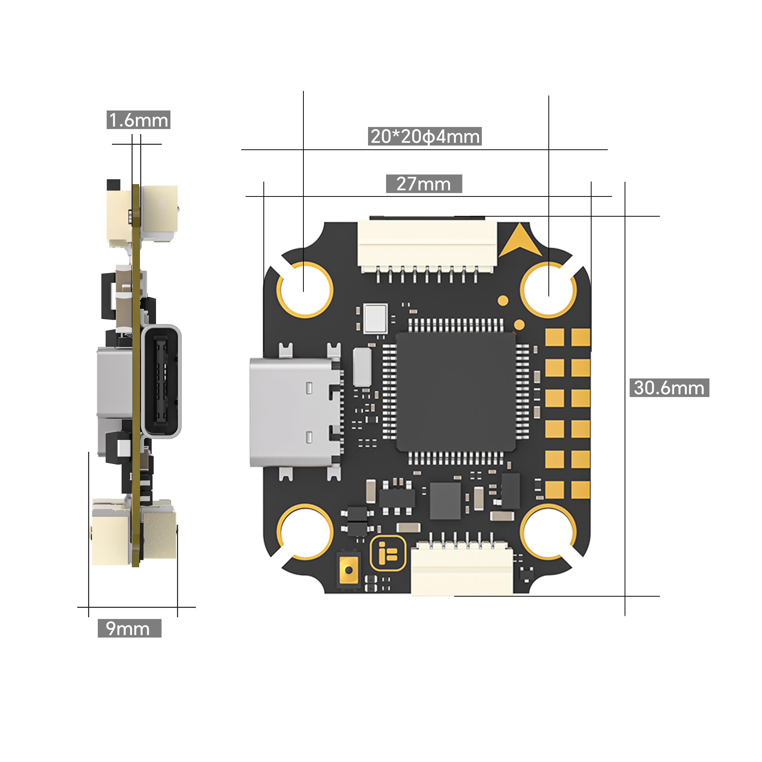 iFlight Borg F7 Mini Stack Fli - Fpv Drone Flight Controller ulasan dan harga